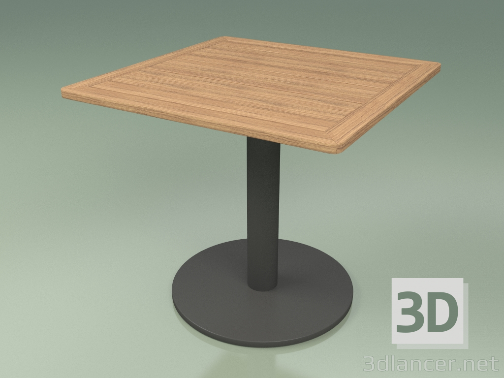 modello 3D Tavolo 001 (Metallo Fumo, Teak) - anteprima