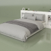 modello 3D Letto con organizer 1400 x 2000 (10311) - anteprima