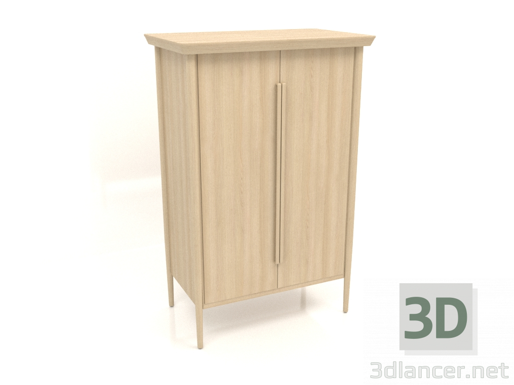 3D modeli Dolap MS 04 (914x565x1400, ahşap beyazı) - önizleme