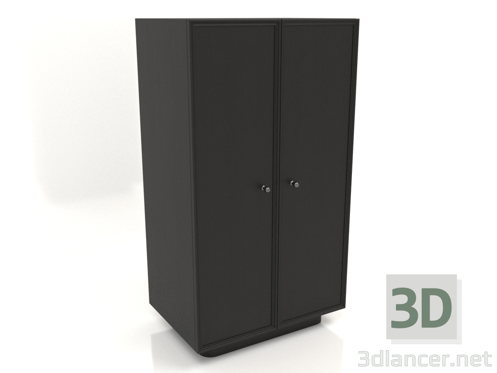 3d модель Шафа W 04 (602х400х1082, wood black) – превью