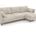 3D Modell GRACE Schlafsofa mit Ottomane - Vorschau