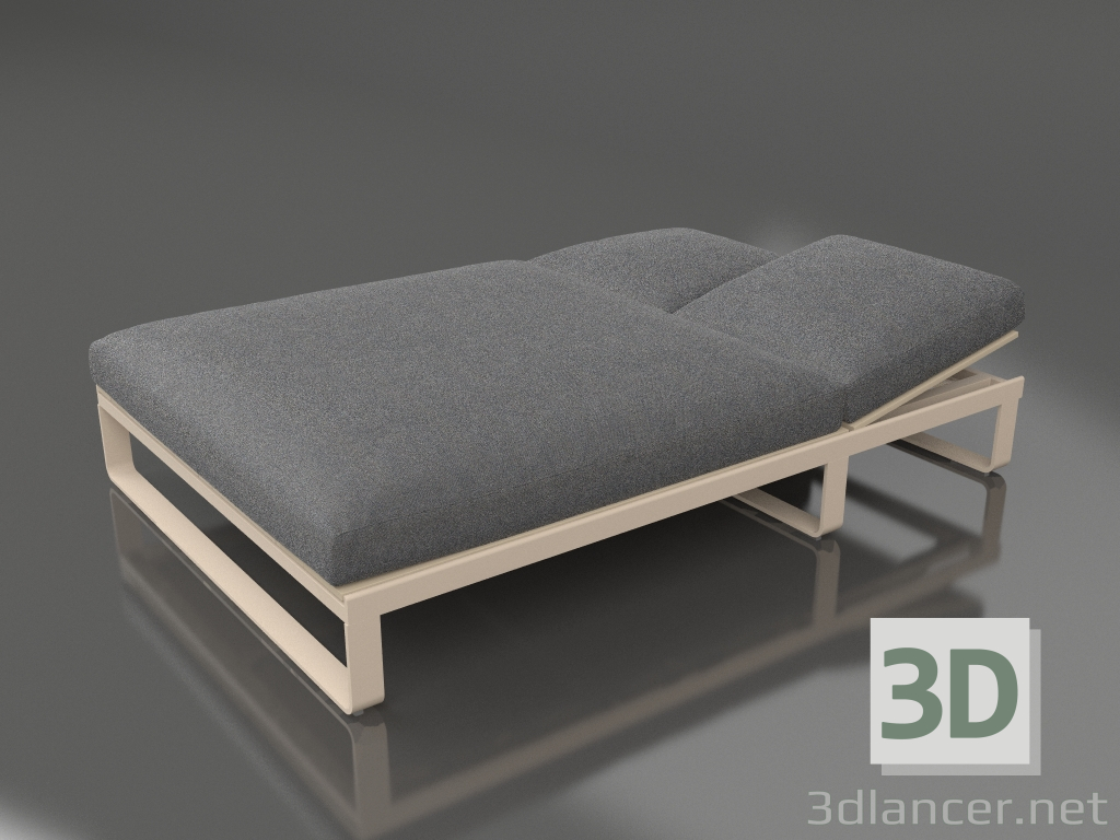 modello 3D Letto per riposo 140 (Sabbia) - anteprima