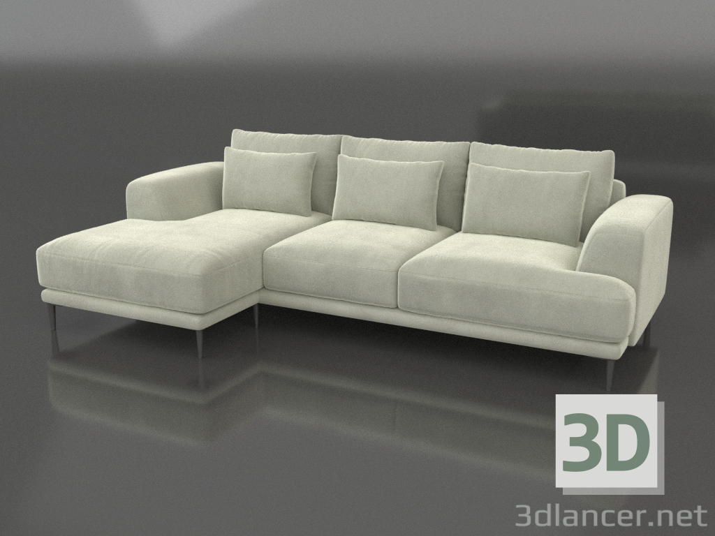 3d model Corner sofa Venue Corner Velvet - preview