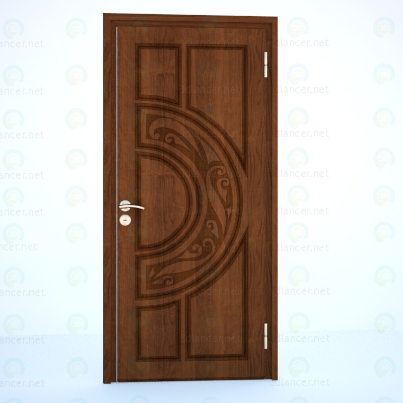 3d model Entrance metal doors - preview