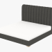 modello 3D Letto matrimoniale HARLAN letto King Size con la struttura (5003K.W006) - anteprima