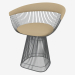 modello 3D Poltrona con rivestimento in pelle Platner - anteprima