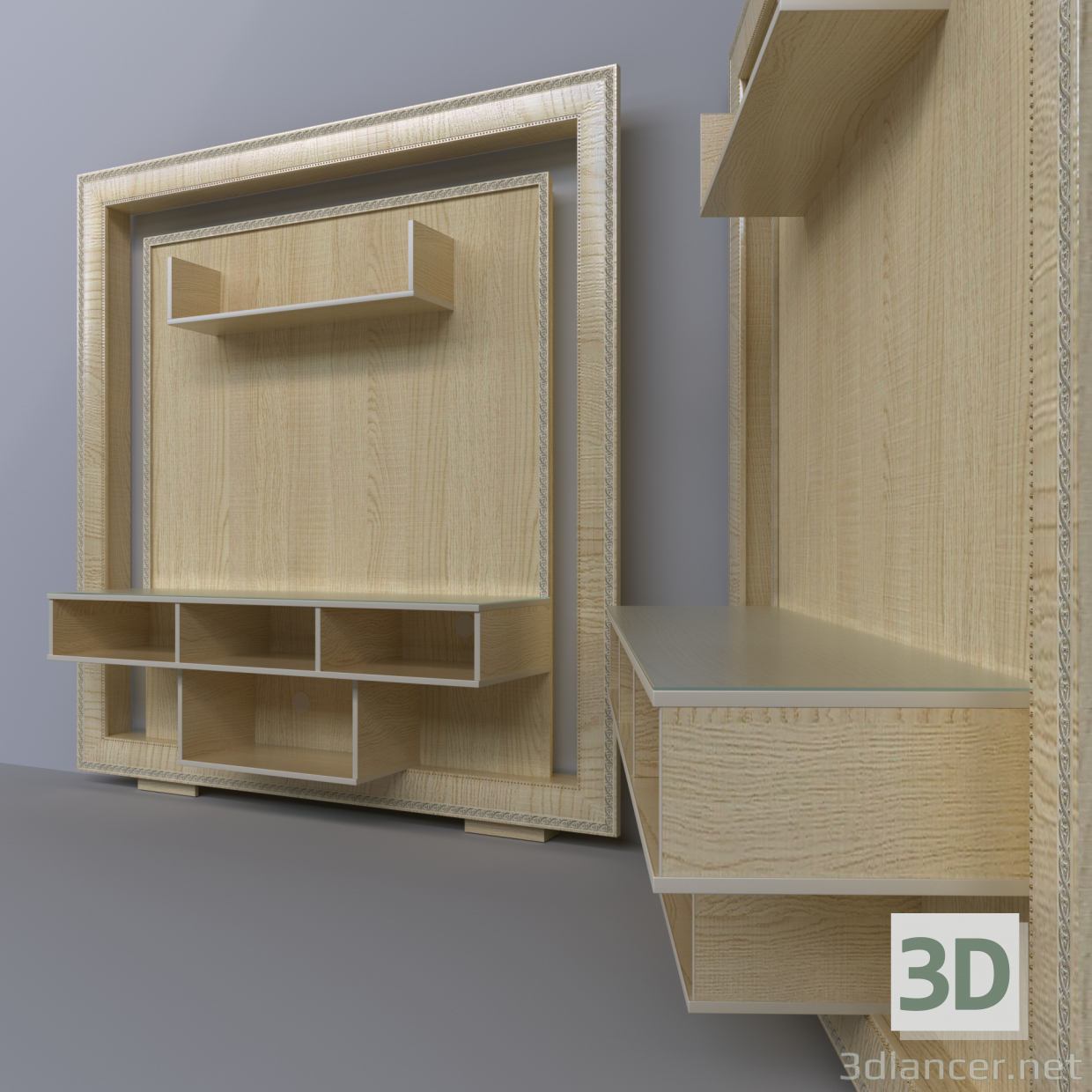 3d Rack for TV DeCanto model buy - render