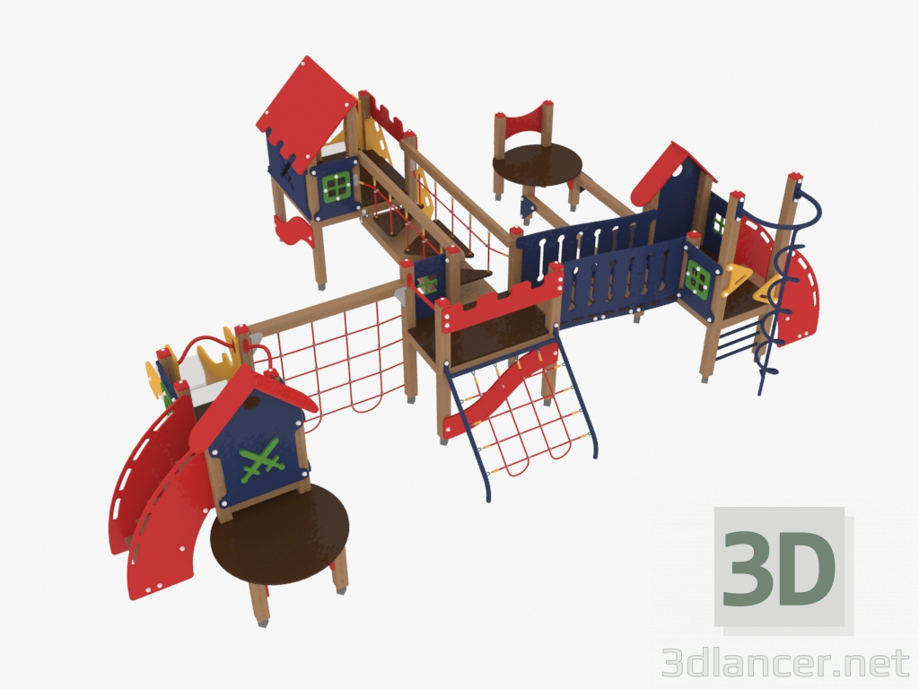 3D Modell Kinderspielanlage (4402) - Vorschau