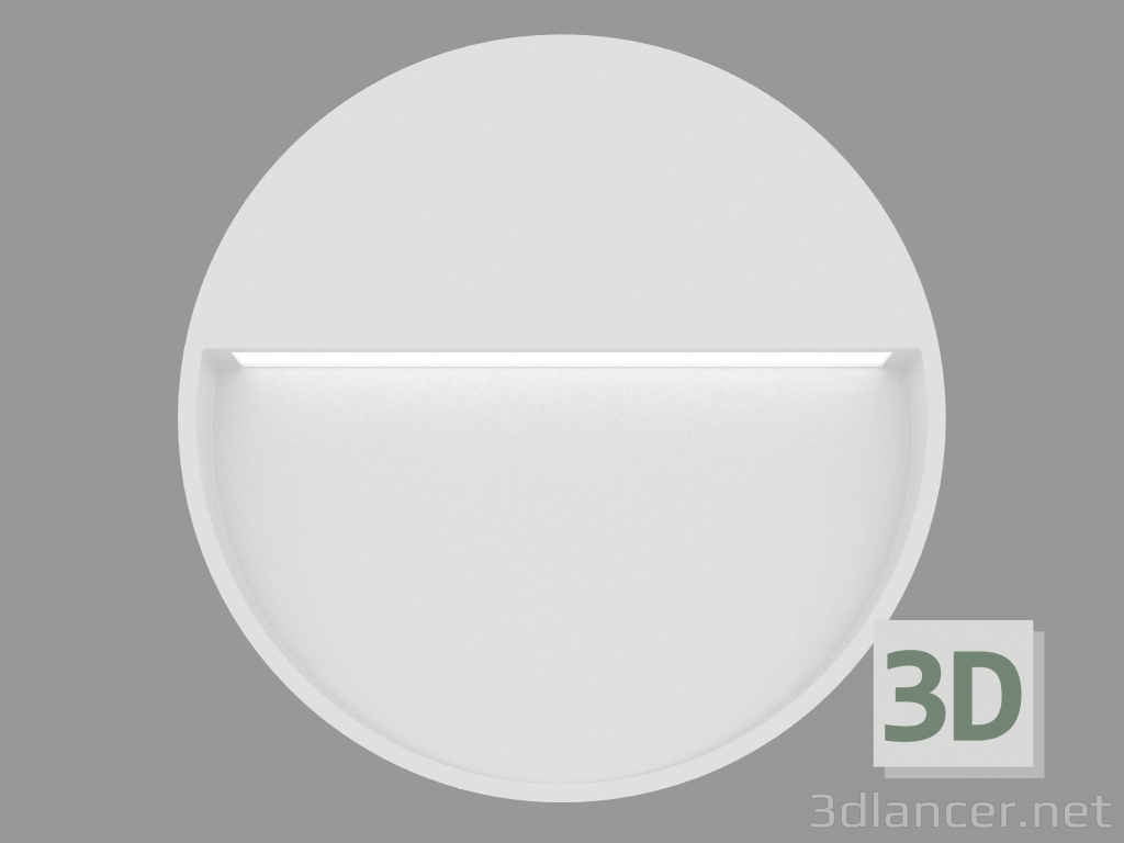 Modelo 3d Luminária encastrável de parede SKILL ROUND (S6280N) - preview