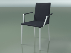 Chair 1708BR (H 85-86 cm, with armrests, with leather trim, V12)