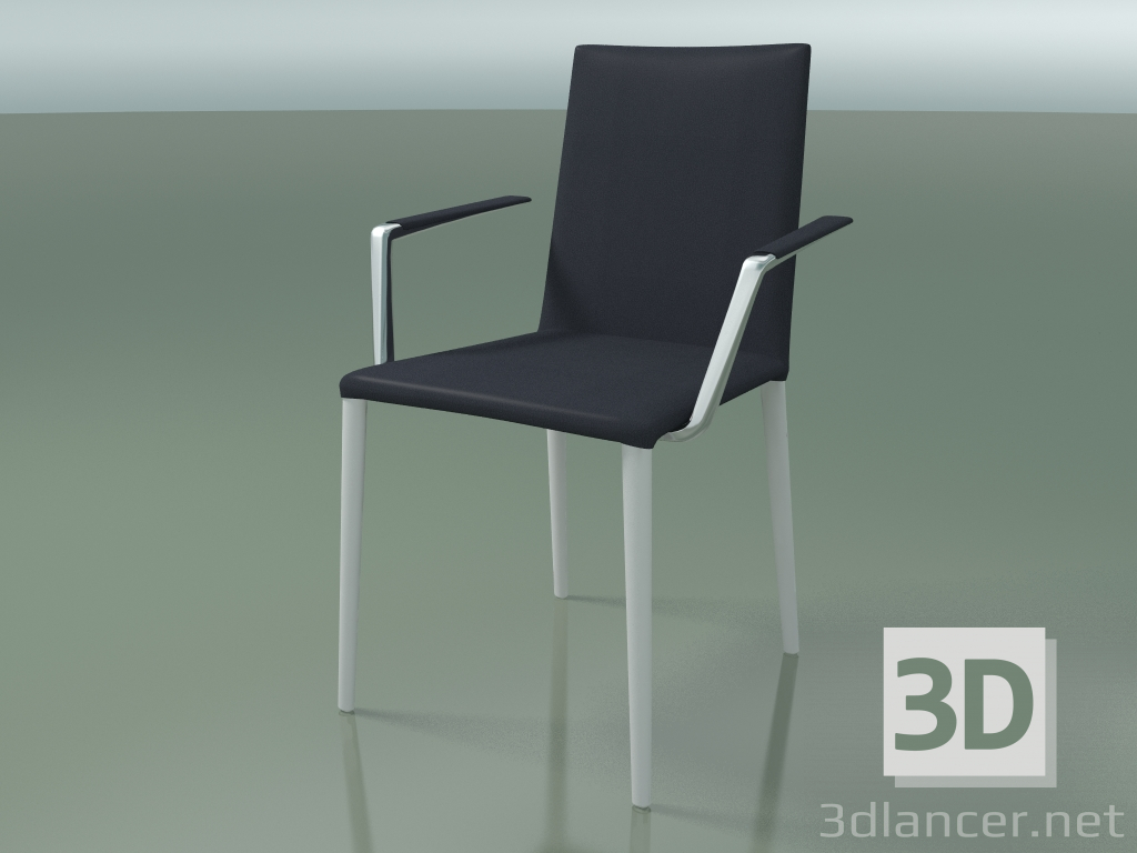 3d model Silla 1708BR (H 85-86 cm, con reposabrazos, con tapicería de cuero, V12) - vista previa