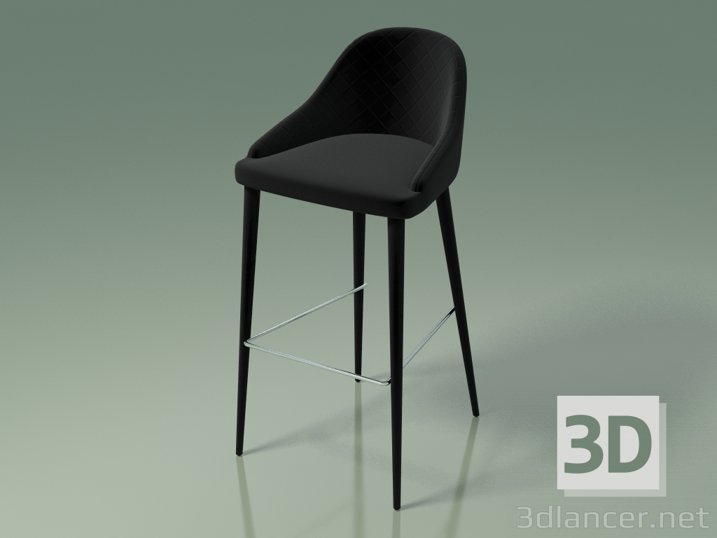 3d model Silla de bar Elizabeth (111277, negra) - vista previa