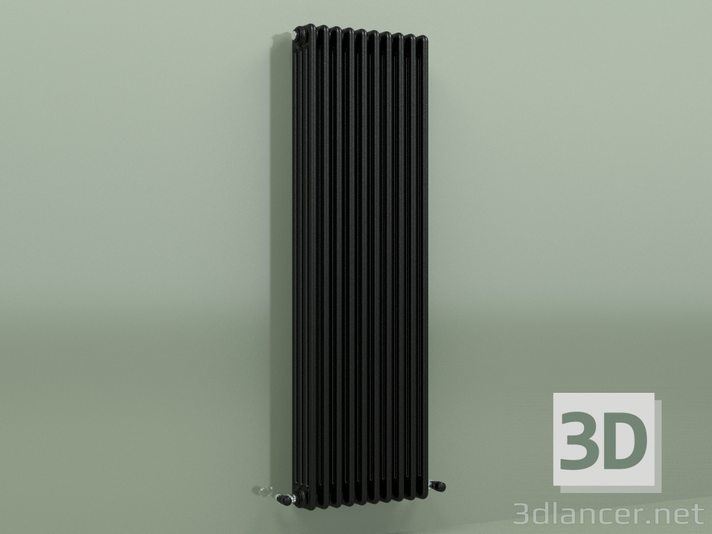 Modelo 3d Radiador TESI 4 (H 1500 10EL, Preto - RAL 9005) - preview