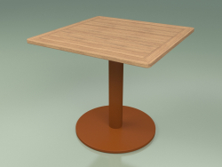 Table 001 (Métal Rouille, Teck)