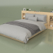 3D Modell Bett mit Organizer 1400 x 2000 (10312) - Vorschau