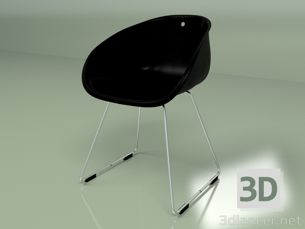 3d model Silla Vistro (negra) - vista previa