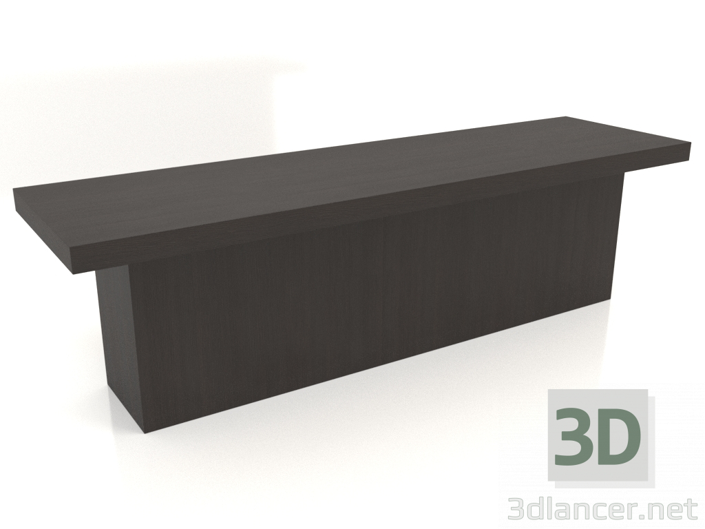 3d model Banco VK 10 (1600x450x450, madera marrón oscuro) - vista previa