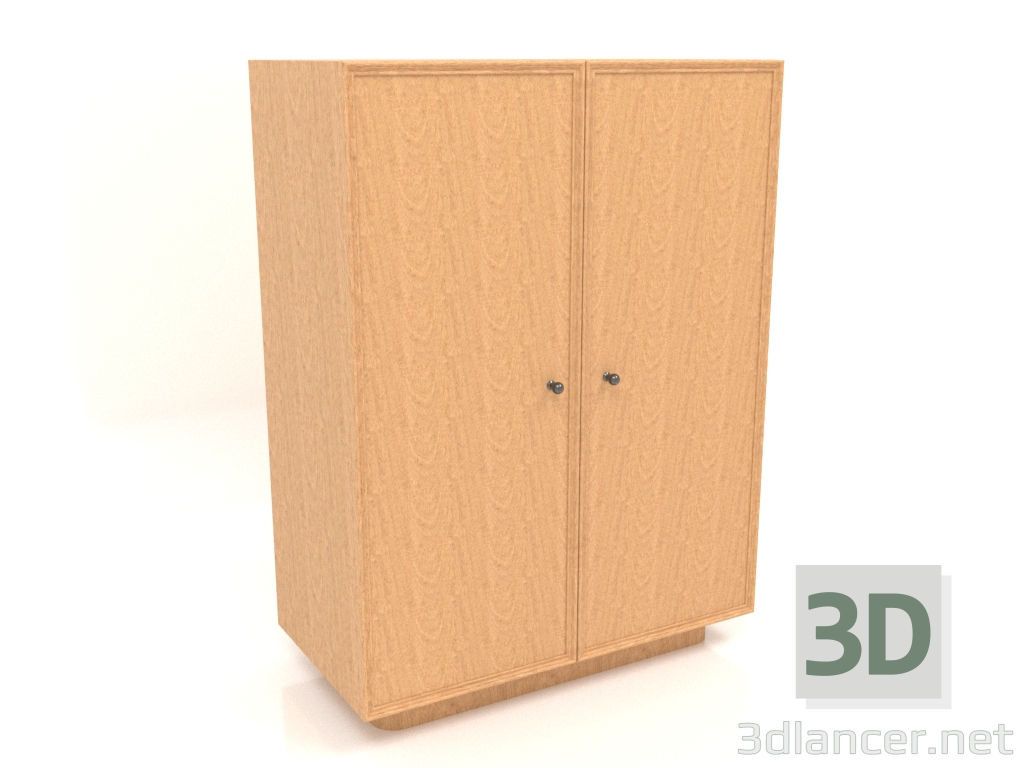 3D modeli Gardırop W 04 (803х406х1082, ahşap maun kaplama) - önizleme