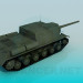 3d model Isu-122 self propelled gun - preview