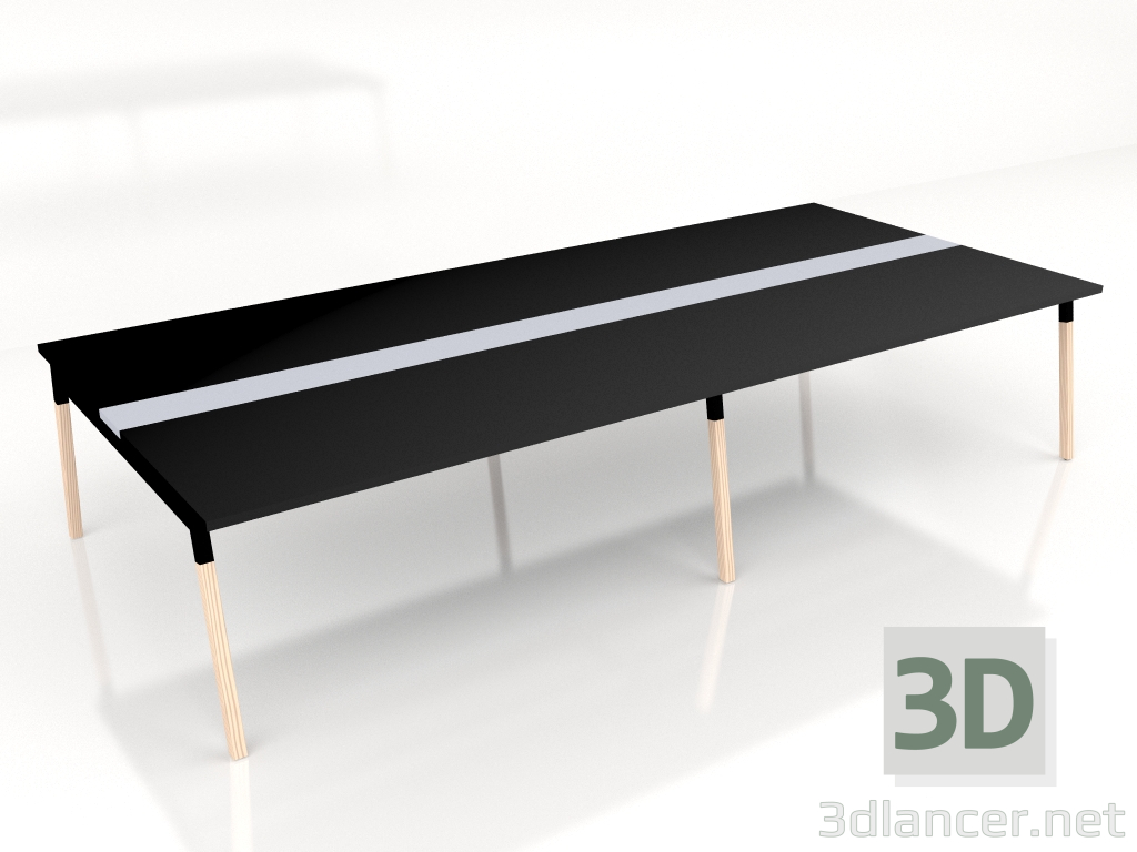 modèle 3D Table de négociation Ogi W Conference SW35+SW35L (3400x1610) - preview