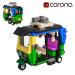 3d Lego Tuk Tuk model buy - render