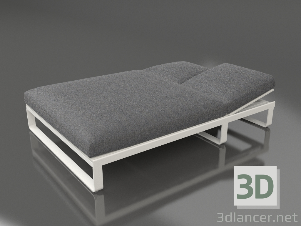 modello 3D Letto per riposo 140 (Grigio agata) - anteprima