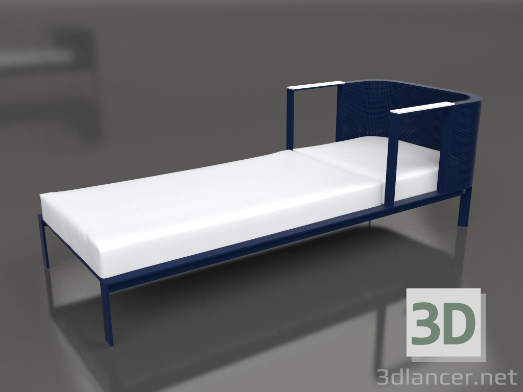 3d model Tumbona (Azul noche) - vista previa