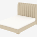 modello 3D Letto matrimoniale HARLAN letto queen size con la struttura (5101Q.A015) - anteprima