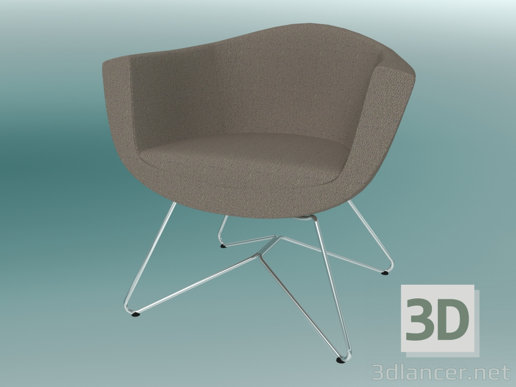 3d model Sillón de conferencia (10V) - vista previa