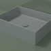 3d model Lavabo sobre encimera (01UN31301, Silver Grey C35, L 60, P 48, H 16 cm) - vista previa