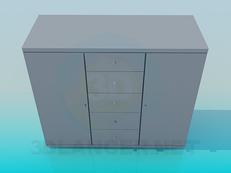 modèle 3D Commode - preview