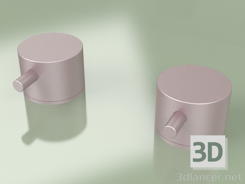 3d model Dos válvulas mezcladoras de cierre en cubierta (12 52 V, OR) - vista previa