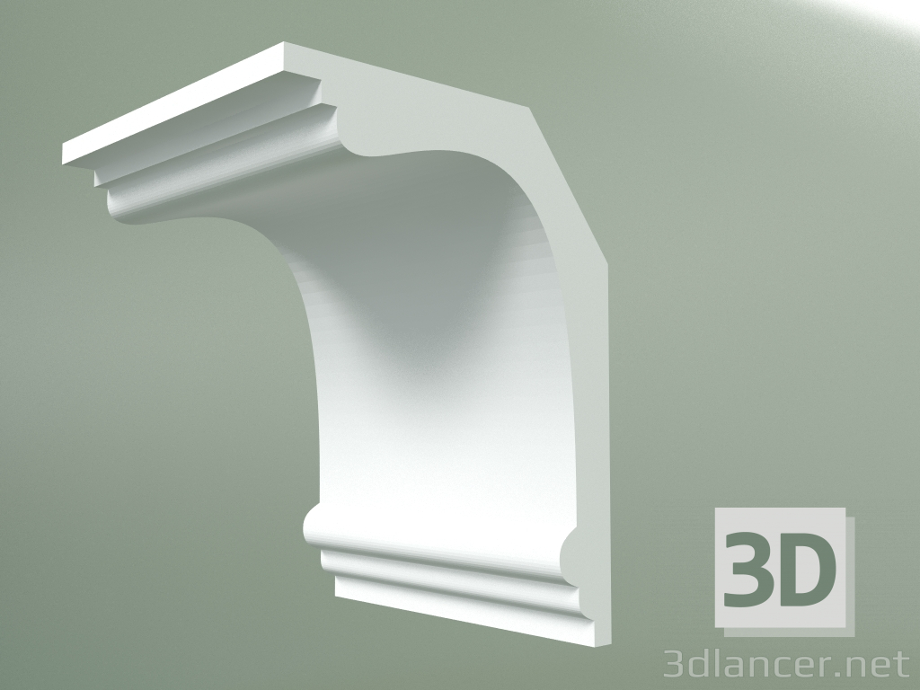 Modelo 3d Cornija de gesso (plinto de teto) KT101 - preview