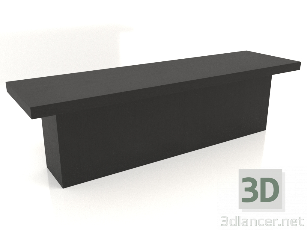 3d model Banco VK 10 (1600x450x450, madera negra) - vista previa