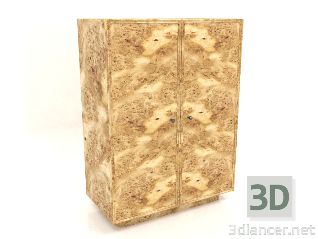 3d модель Шкаф W 04 (803х406х1082, veneer wood scale) – превью