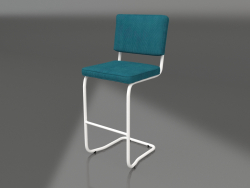 Tabouret de bar Ridge Rib Kink (Bleu)