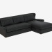 modello 3D Divano modulare in pelle LEATHER & WOOL SECTIONAL (7843-3104) RAF - anteprima