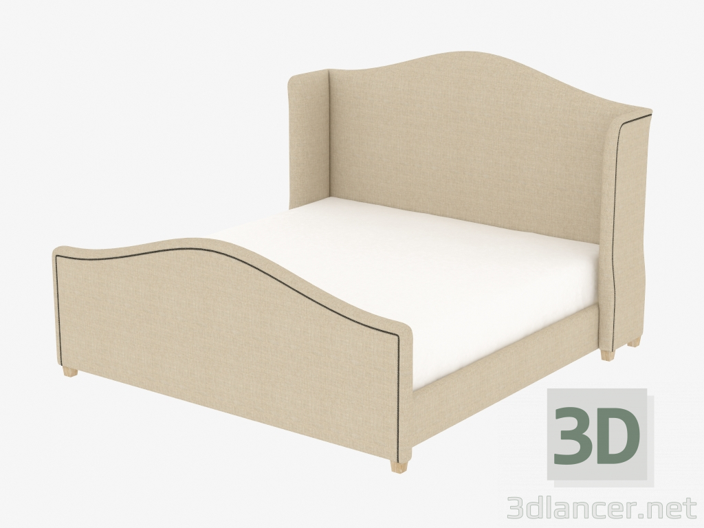 modèle 3D Lit double ATHENA KING SIZE (5007K Beige) - preview