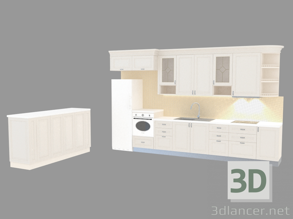 3d model Cocina de Dolomite - vista previa