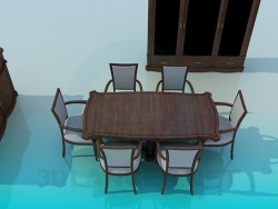 Conjunto de muebles para el comedor