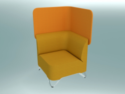 Corner armchair with screen (1CW)