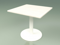 Стол 001 (Metal Milk, Weather Resistant White Coloured Teak)