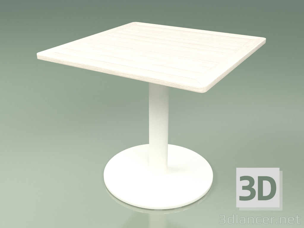 3d модель Стіл 001 (Metal Milk, Weather Resistant White Coloured Teak) – превью