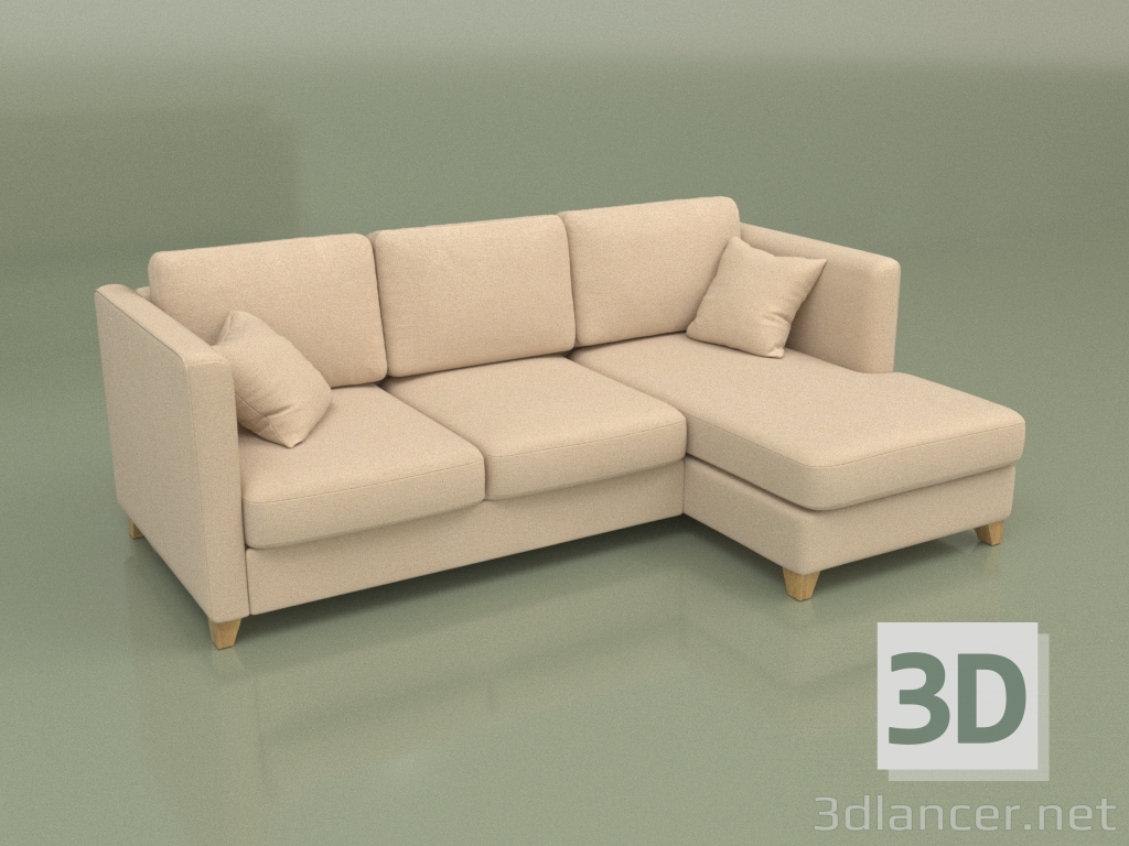 3d model Sofá Bari (esquina EKL) - vista previa