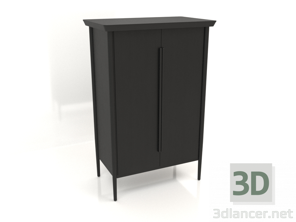 3D modeli Dolap MS 04 (914x565x1400, ahşap siyahı) - önizleme