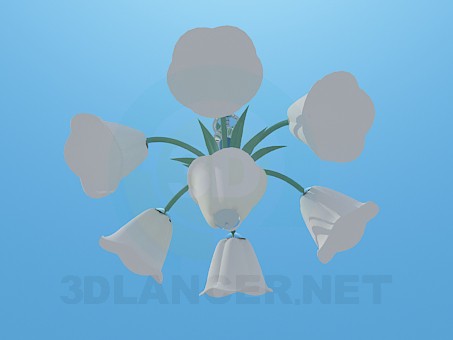 modello 3D Lampadario a bracci - anteprima
