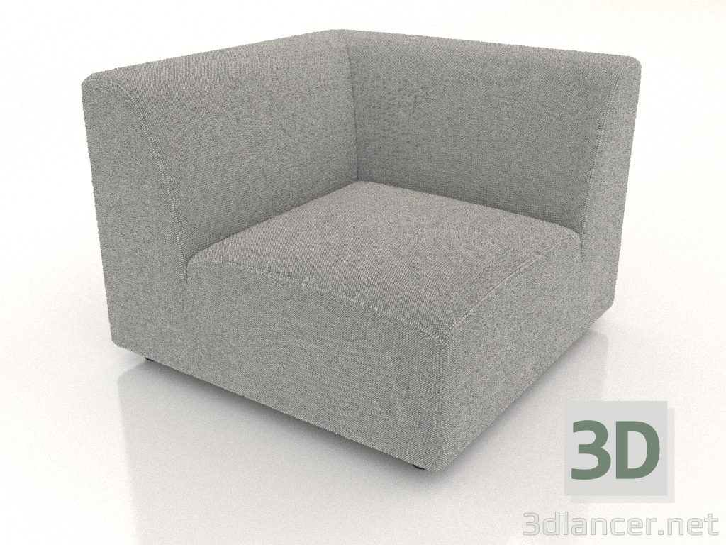 3d model Módulo sofá esquinero (L) 90 - vista previa