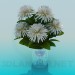 Modelo 3d Vaso com flores - preview