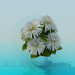 Modelo 3d Vaso com flores - preview