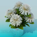 Modelo 3d Vaso com flores - preview